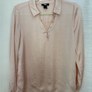 Paige Women's Light Pink Silk Blouse